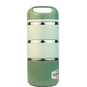 TEDEMEI Stainless Steel 3.5 Layer lunch Box - 1430 ML